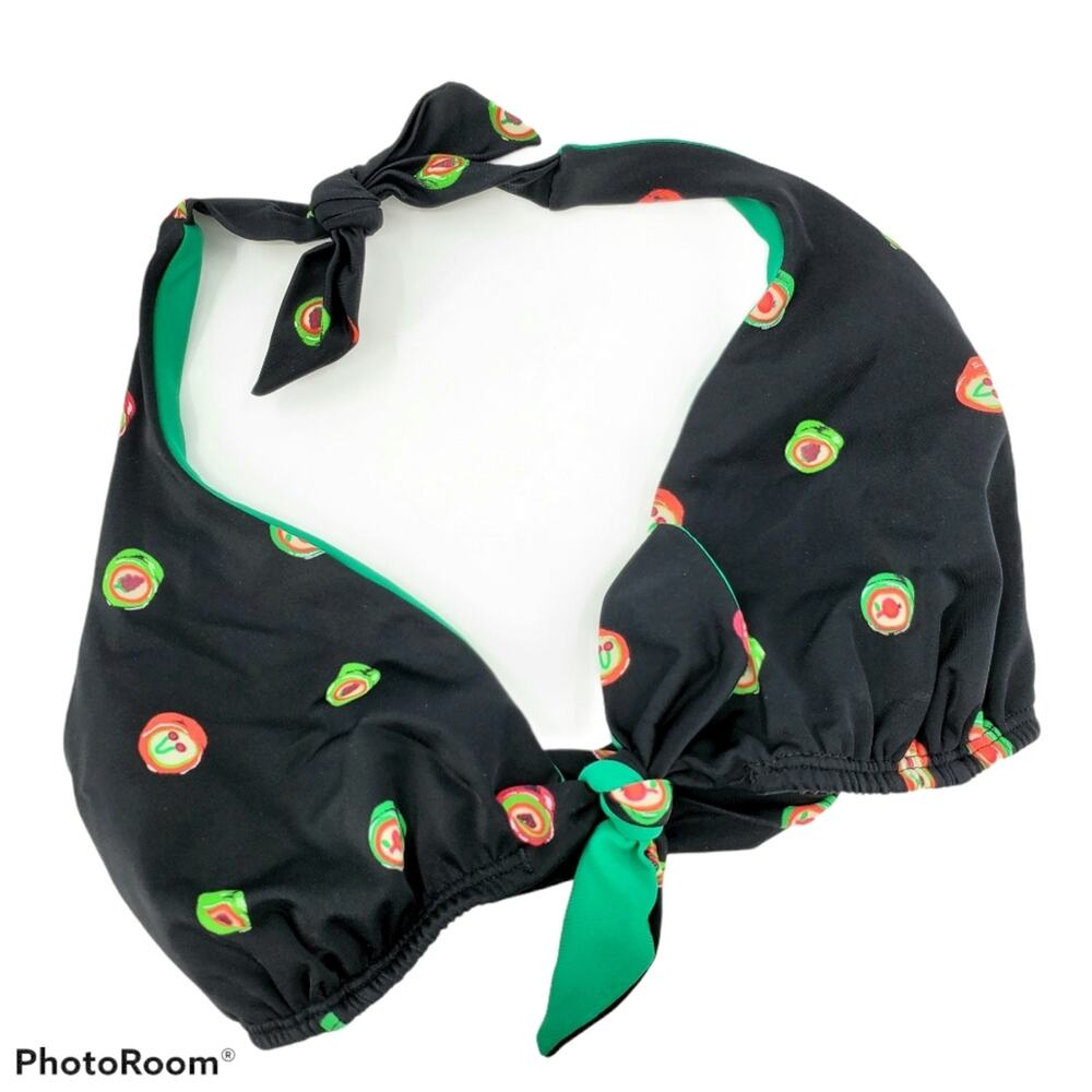 Lisa Curran Bikini Top Hard Candy Print Sz Large